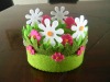 Wholesale non woven storage flower basket