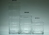 Wholesale Square clear glass vase
