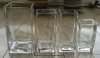 Wholesale Clear glass tall square vases & candle holders