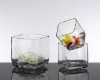 Wholesale bright glass floweer in aquare shape