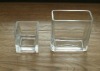 Wholesale Clear glass rectangular vase & candle holders