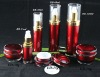 Wholesale red cosmetic jar and pump bottles