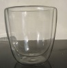 Wholesale double walled glass mugs, double wall glass cups 7oz 200ml
