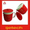Wholesale Carved Silicone Coffee Mug Lid