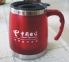 Wholesale 500ml stainless steel inner plastic outer coffee mug