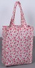 Wholesale 20*20/60*60pvc cotton fabric shopping bag