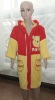 cotton terry colourful bathrobe with hood kids