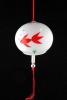 Wholesale white glass printed Wind chime