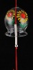 Wholesale Glass flower printing wind chime