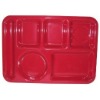 Wholesale red melamine tray ( divided)