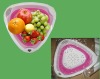 Wholesale Plastic fruit colander,flexible vegetable washing basket