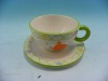 Wholesale ceramic coffee mug with saucer