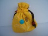 Wholesale yellow mini pouch, coin bag,canvas bag,purse,travel bag