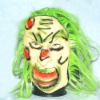 Wholesale long hair halloween devil mask/ funny party mask