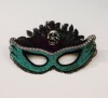 Wholesale Eyes Glitter Mask with feather and Skull,for Halloween,Party,Carnival costume