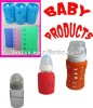 Wholesale sell glass baby bottle and silicone sleeves