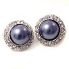 Wholesale Pearl Rondelle Clip Earrings