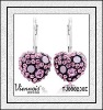 Wholesale Fashion Ladies Heart Ball Earrings design