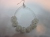 Wholesale new basketball wives earrings hoop disco ball earrings