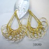 Wholesale fashion earring with gold plated