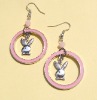 Wholesale Fashion Earring with silver rabbit