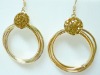Wholesale Fashional gold plated lady's crystal earring