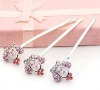 Charming Rhinestone Crown Alloy hair ornament Hairpins