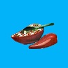 Wholesale chili pepper salsa ceramic bowl