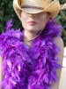 Wholesale Girls party dresses feather boa, party costume dyed feather boa