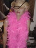 Wholesale Girls party dresses feather boa, party costume dyed feather boa