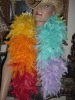 Wholesale Rainbow chandelle boa, party supplies feather boa