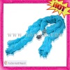 Wholesale Wavy Blinking Paillette Beautiful Plain Crepon Silk Scarf with Sequin