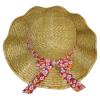 Wholesale girls Straw floppy Hat/braid hat with bowknot