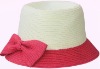 Wholesale fashion design beautiful girl bucket straw hat