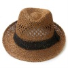 Wholesale trendy floppystraw hats with lace