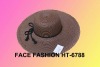 Wholesale new style straw floppy hat HT-6788