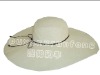 Wholesale white brim straw hats/floppy straw hats