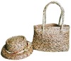 Wholesale straw hat and bag