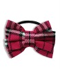 Wholesale checked fabric hair bow