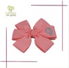 Wholesale fashion flower design polyester hair bows for girls (letter G)