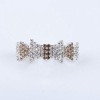 Wholesale Promotional Fashion Metal Hair Bow Clip With Crystal ,Alloy Diamond Hairgrip Mix With 6 Colors