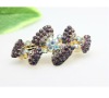 Wholesale Delicate Multi-colored Crystal Bow Barrette