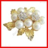Wholesale Beautiful Bow Pearls Brooch Pin Great Gift