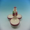 Wholesale Christmas gift santa pattern ceramic dishes/plates