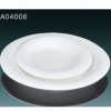 Wholesale 2012 Hot Sale White Ceramic Round Plate