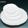 Wholesale 2012 Hot Sale White Ceramic Round Flat Plate