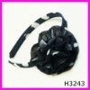 Wholesale Fashion polka dot chiffon flower headdress