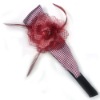 Wholesale Chiffon Flower Feather Headband/hair accessory
