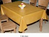 Wholesale beauty yellow color print pvc table cloth