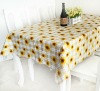 Wholesale Embossed Table Cloth with Flannel Backing